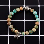 Bivei Natural Gem Semi Precious Reiki Healing Crystals Handmade 8mm Round Beads Stretch Bracelet - Image 8